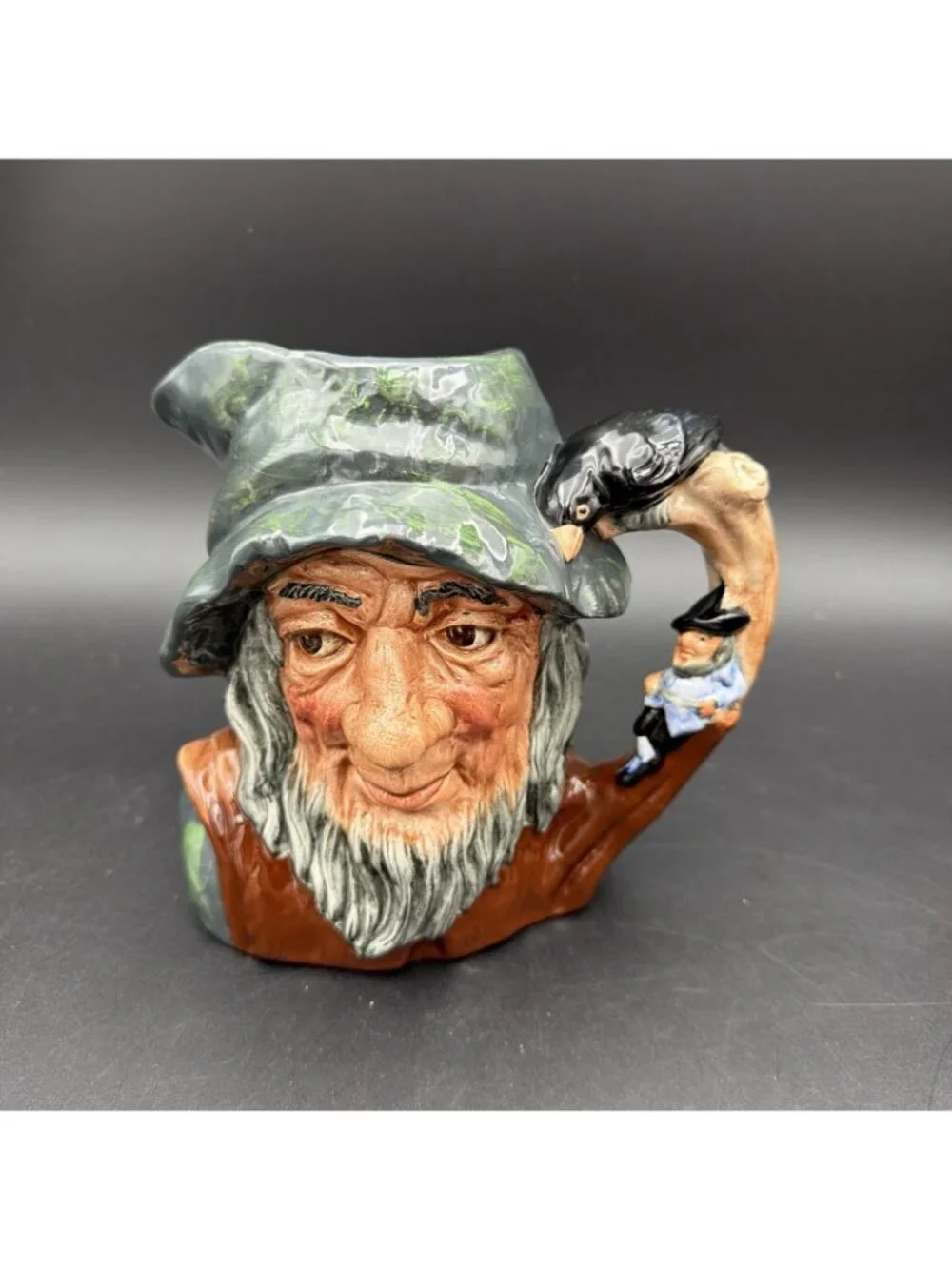 VTG Royal Doulton Large 6.5” Toby Jug Rip Van Winkle Character D6438 EUC c. 1954
